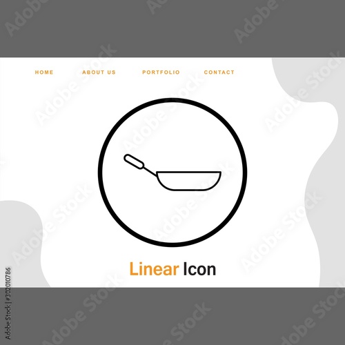 Frypan Icon For Your Design,websites and projects.