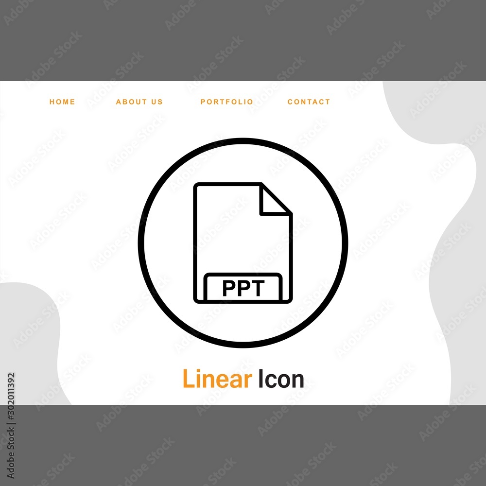 PPT Icon For Your Design,websites and projects.