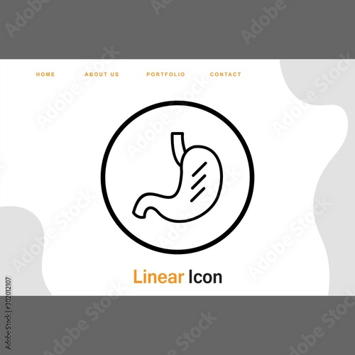 Stomach Icon For Your Design,websites and projects.