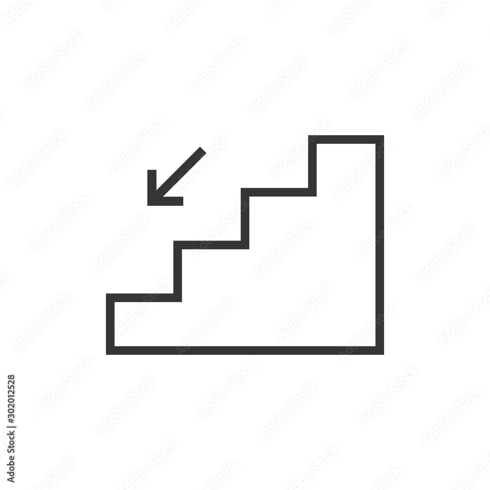 Stairs Icon Vector Illustration Stairs Icon Vector Illustration