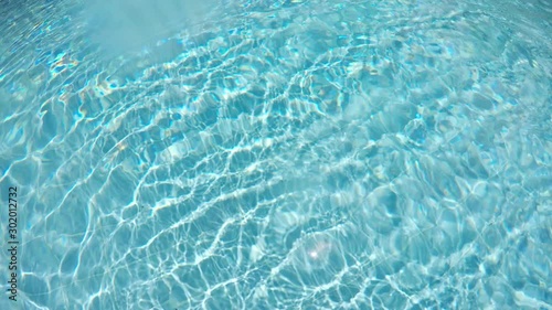 Water movements in the pool