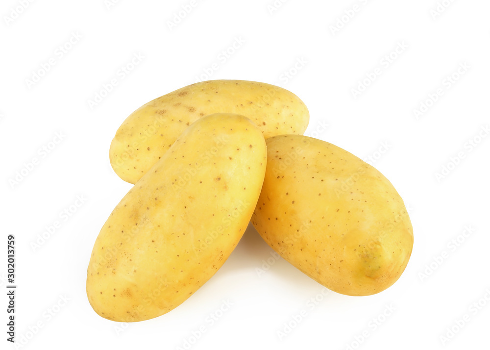 Potato fresh raw material for cooking food isolated on white background. This has clipping path. Potato fresh raw material for cooking food isolated on white background. This has clipping path.