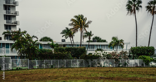 Famous Dexter's house on a cloudy day