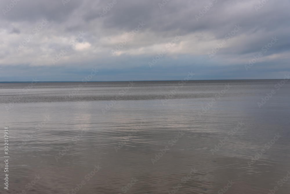 Baltic Sea Beach in November on a Cloudy Day