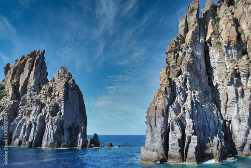 volcanic rock on the Aeolian islands