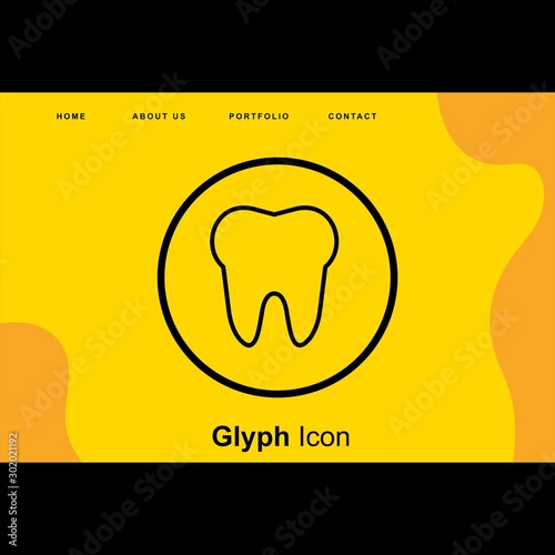 Tooth Icon For Your Design,websites and projects.