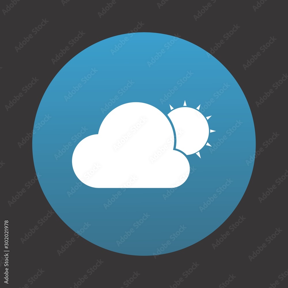 Sun And Cloud Icon For Your Design,websites and projects. Sun And Cloud Icon For Your Design,websites and projects.