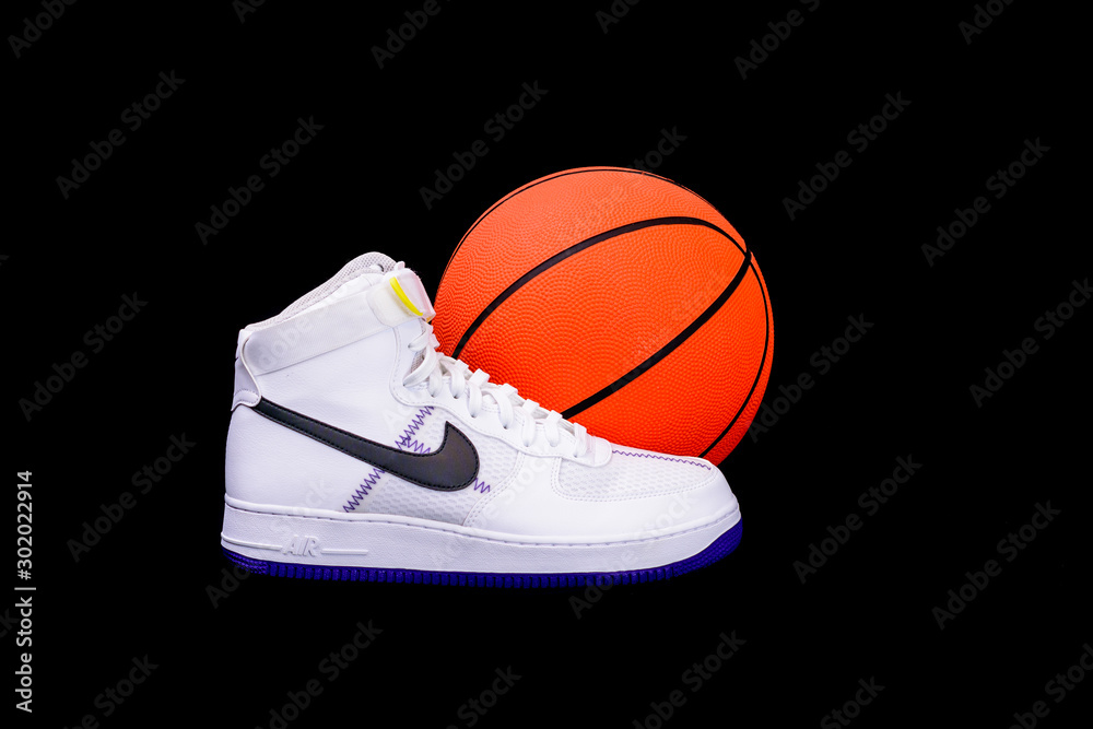 A modern take on the classic Nike Air Force 1 High Top Basketball