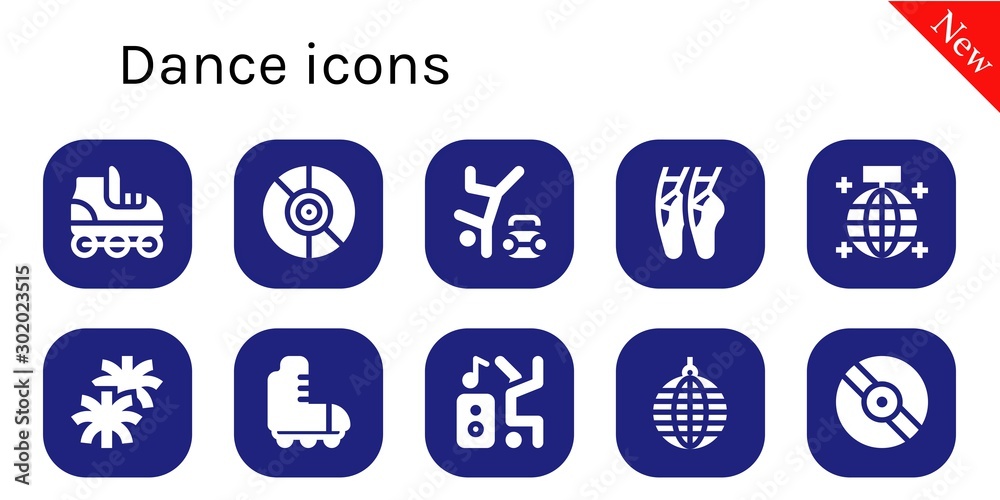 Modern Simple Set of dance Vector filled Icons Modern Simple Set of dance Vector filled Icons