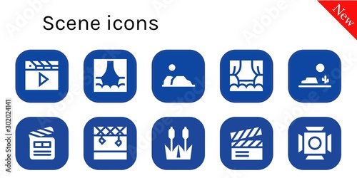 scene icon set