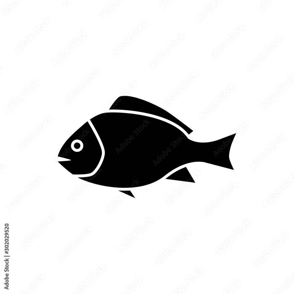 Obraz premium Snapper icon trendy flat design