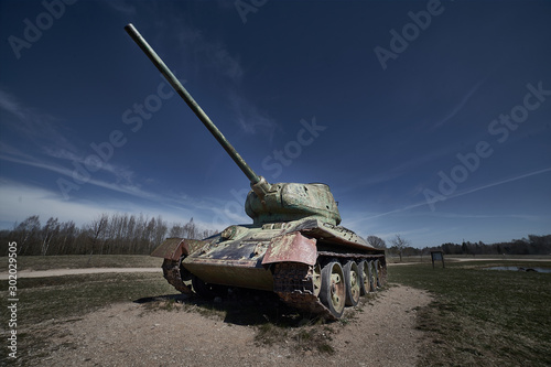 old soviet tank t34 photo