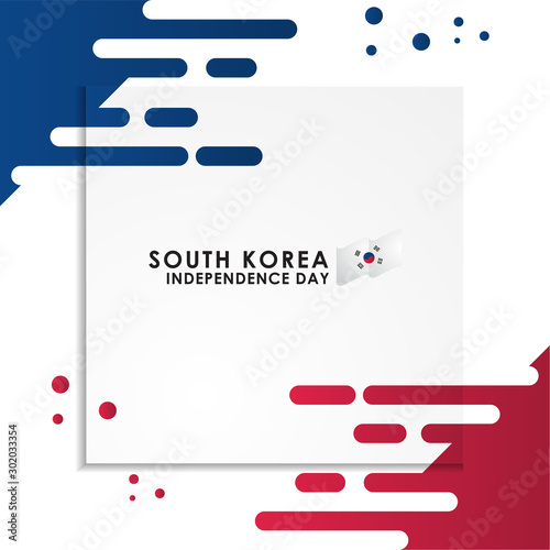 South Korea Independence Day Vector Design