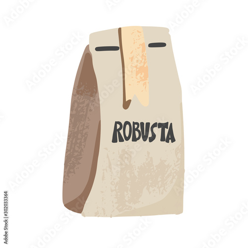 Coffe blend sorts vector. Robusta and arabica.