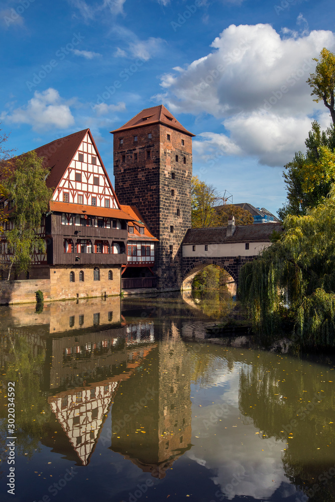 Weinstadel House and Henkersteg in Nuremberg Weinstadel House and Henkersteg in Nuremberg