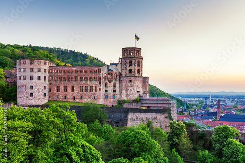 View of beautiful medieval town Heidelberg, Germany