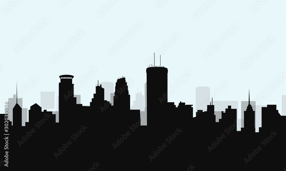 Morning Minneapolis Skyline