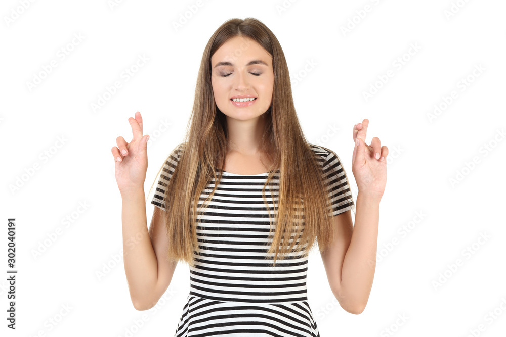 Young woman isolated on white background Young woman isolated on white background