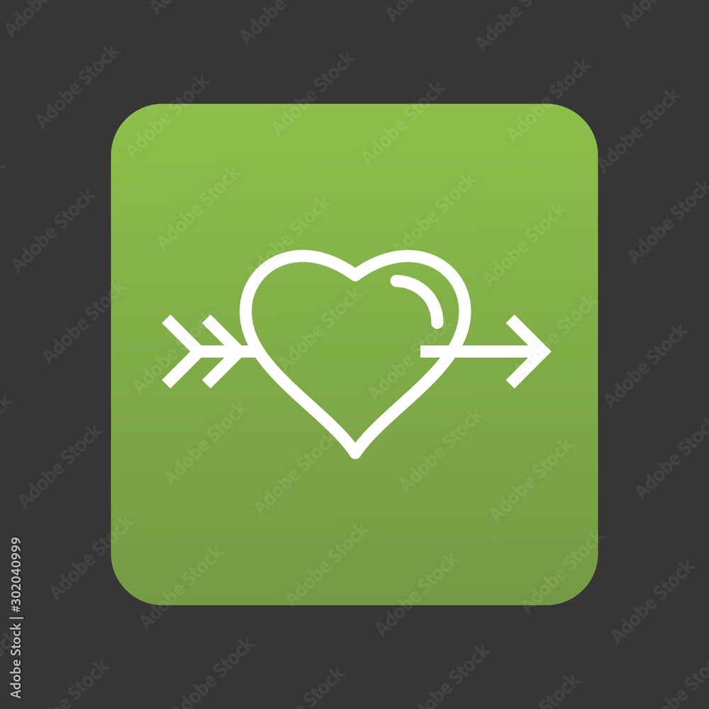 Heart Cross Arrow Icon For Your Design,websites and projects.