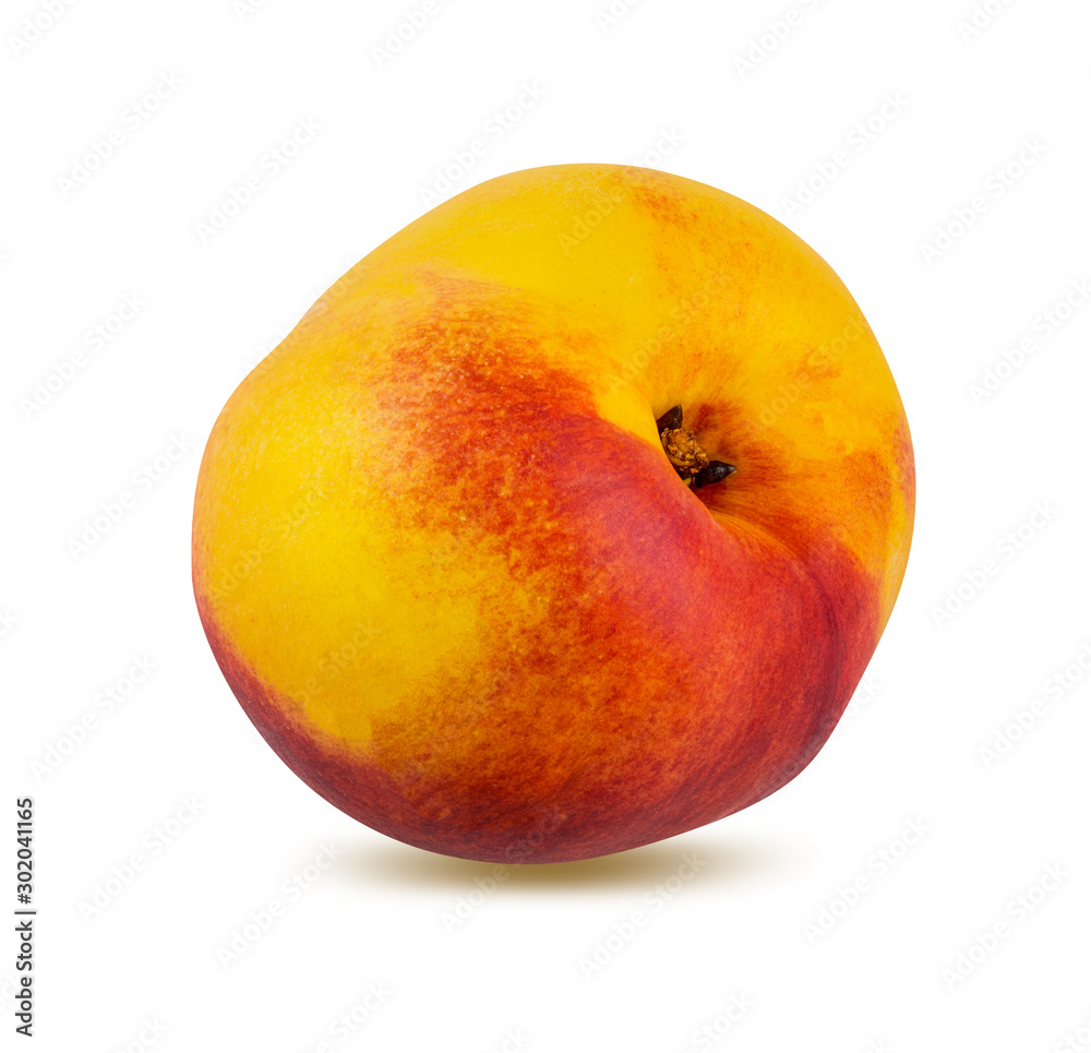 Peach isolated on white background with clipping path Peach isolated on white background with clipping path