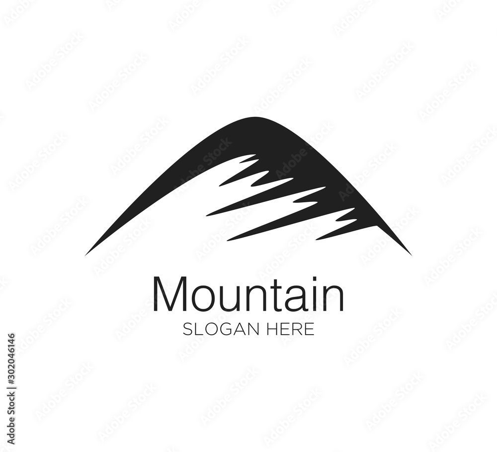 mountain vector logo concept design template