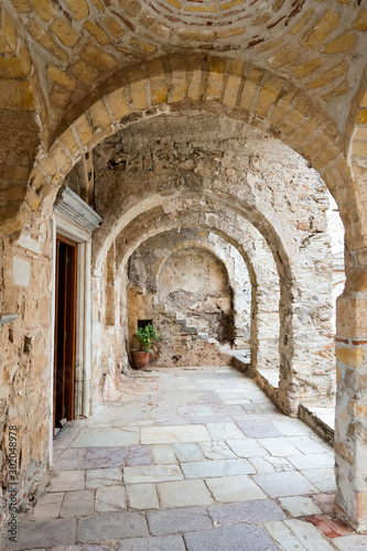 Enfilade in 13th century Byzantine church