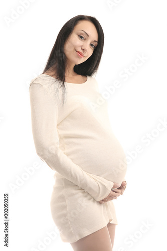 Pregnancy and maternity concept. pregnant woman