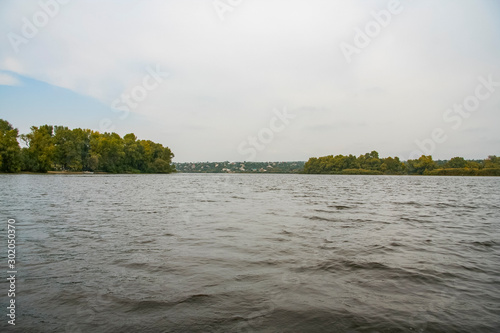 The dark waters of the Dnieper River
