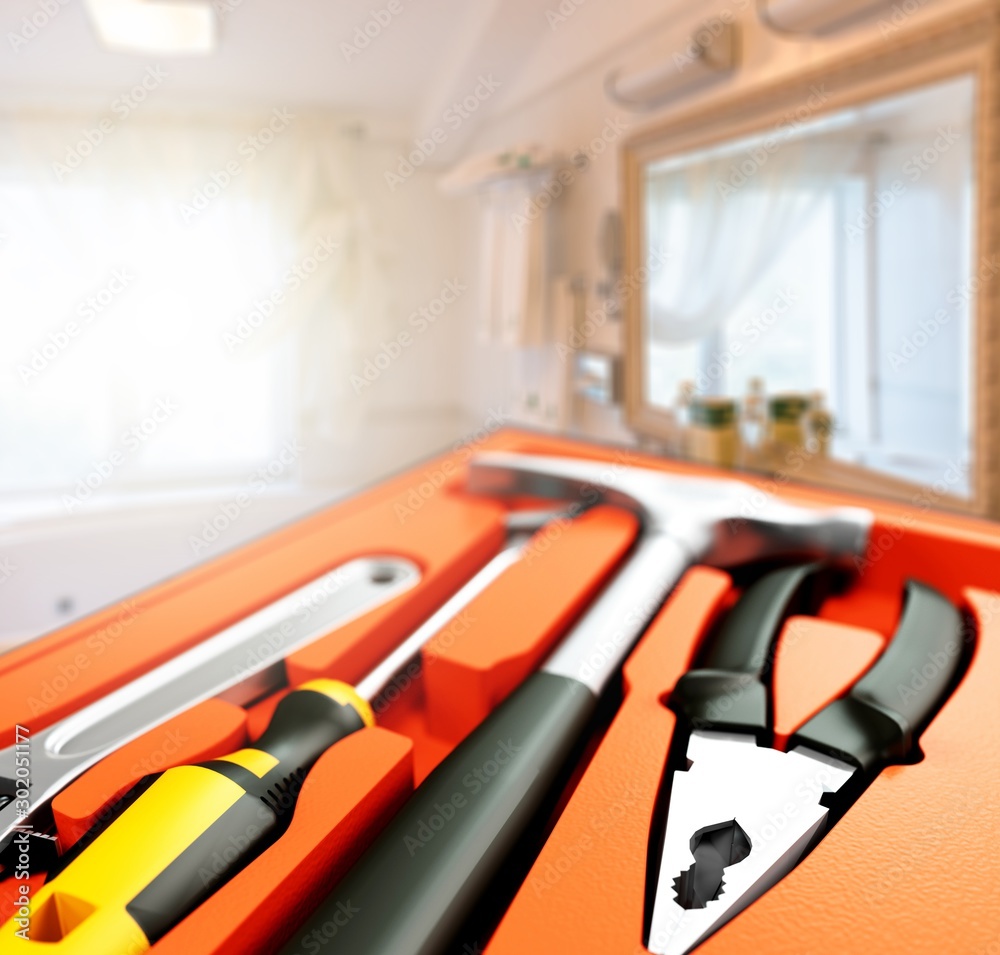 Naklejka premium Toolbox.