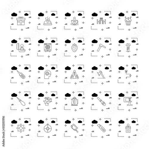 Set Of Universal 25 Icons