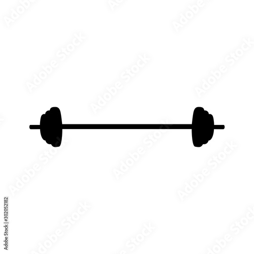 Vector image of dumbbells and sports equipment