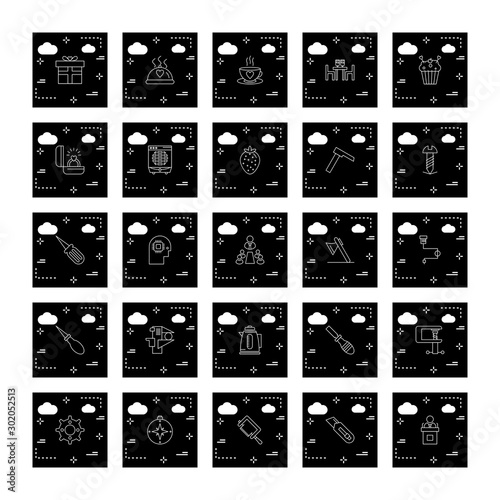 Set Of Universal 25 Icons