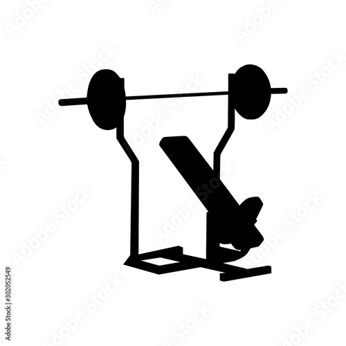 Vector image of dumbbells and sports equipment