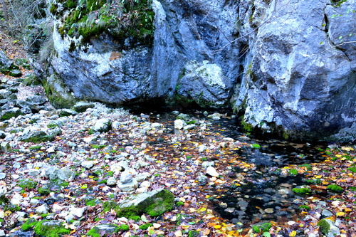 World known waterfall Bigar in Banat, Transzlvania, Romania photo