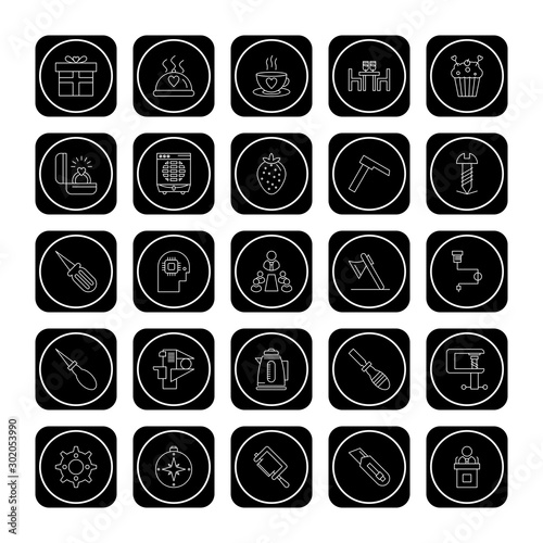 Set Of Universal 25 Icons