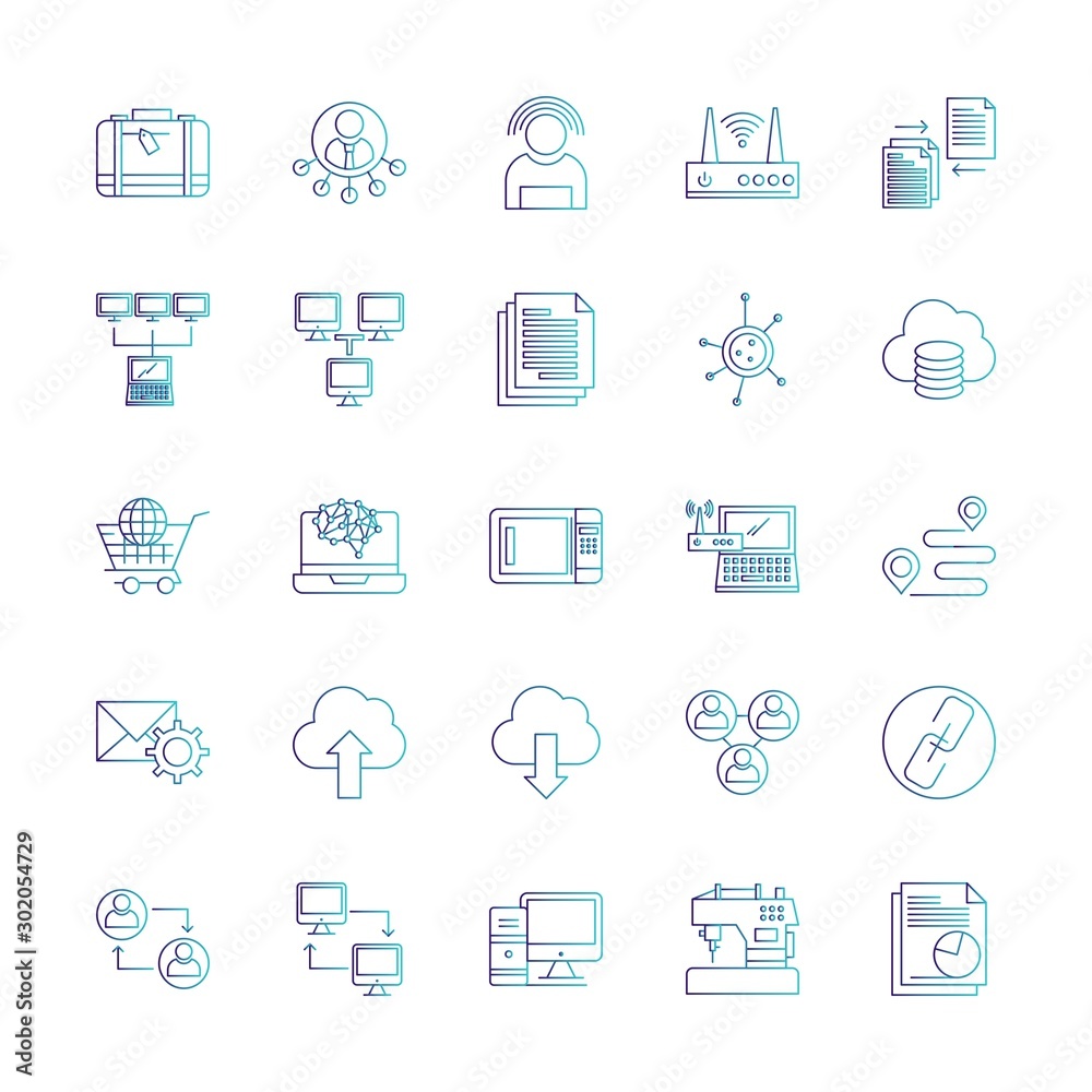  Simple Set of Universal Related Color Icons