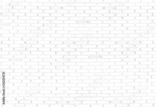 Abstract white brick wall pattern background and black backdrop, Blank copy space.