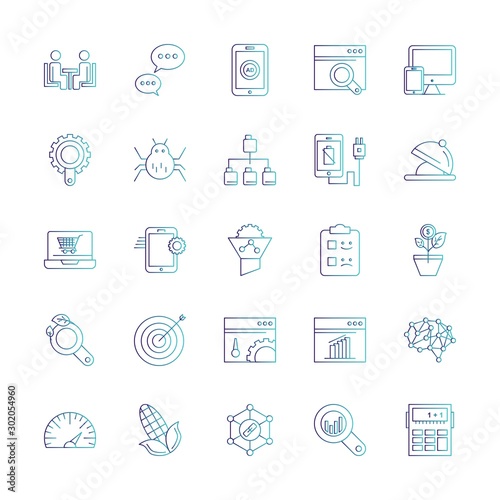 Set Of Universal 25 Icons