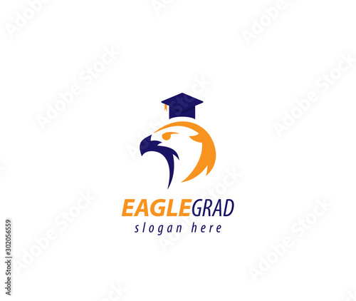Eagle Graduation design logo