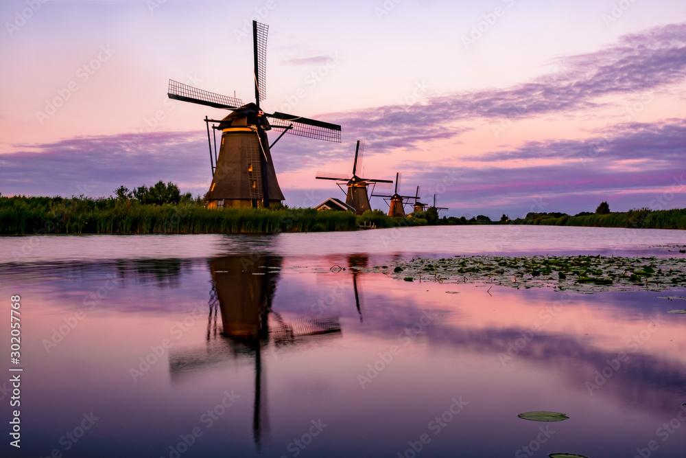 Windmills of Kinderdijk, Holland