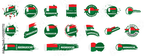 Free Download Madagascar flag, vector illustration on a white background - GFXLoad