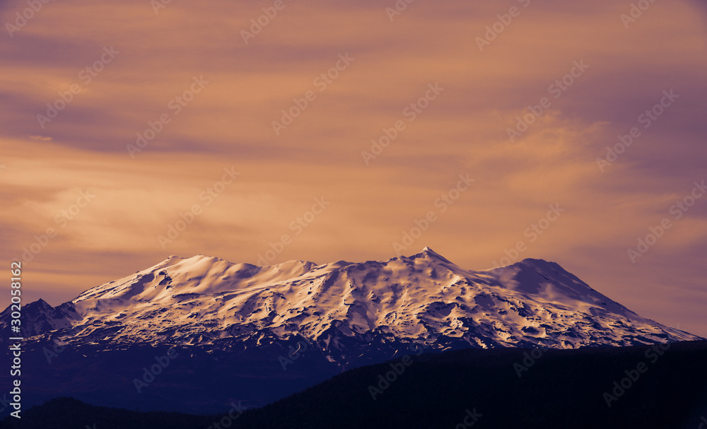 Berge Gipfel in Neuseeland mit Fernsicht