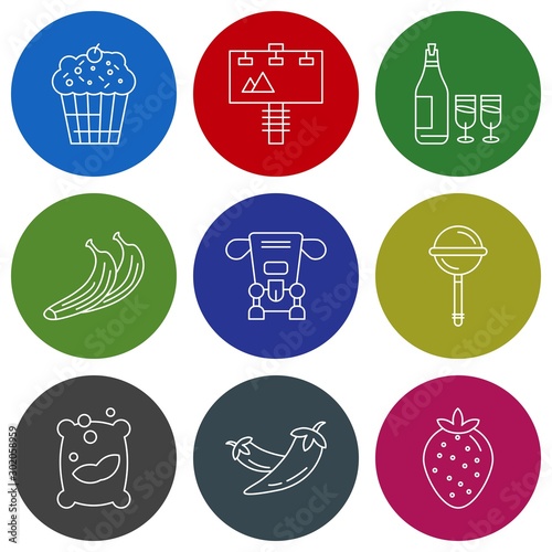9 User interface Icon set for web and mobile applications