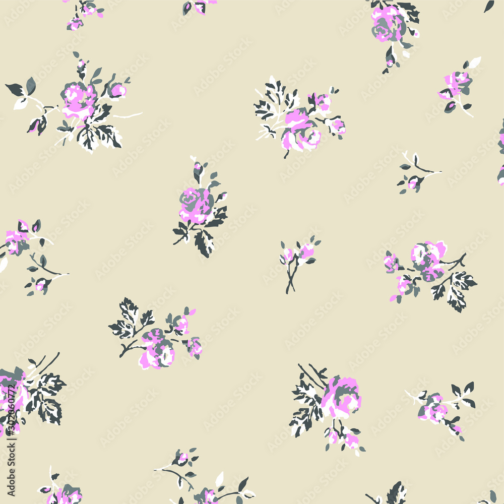Fashionable pattern in small flowers. Floral background for textiles. Fashionable pattern in small flowers. Floral background for textiles.