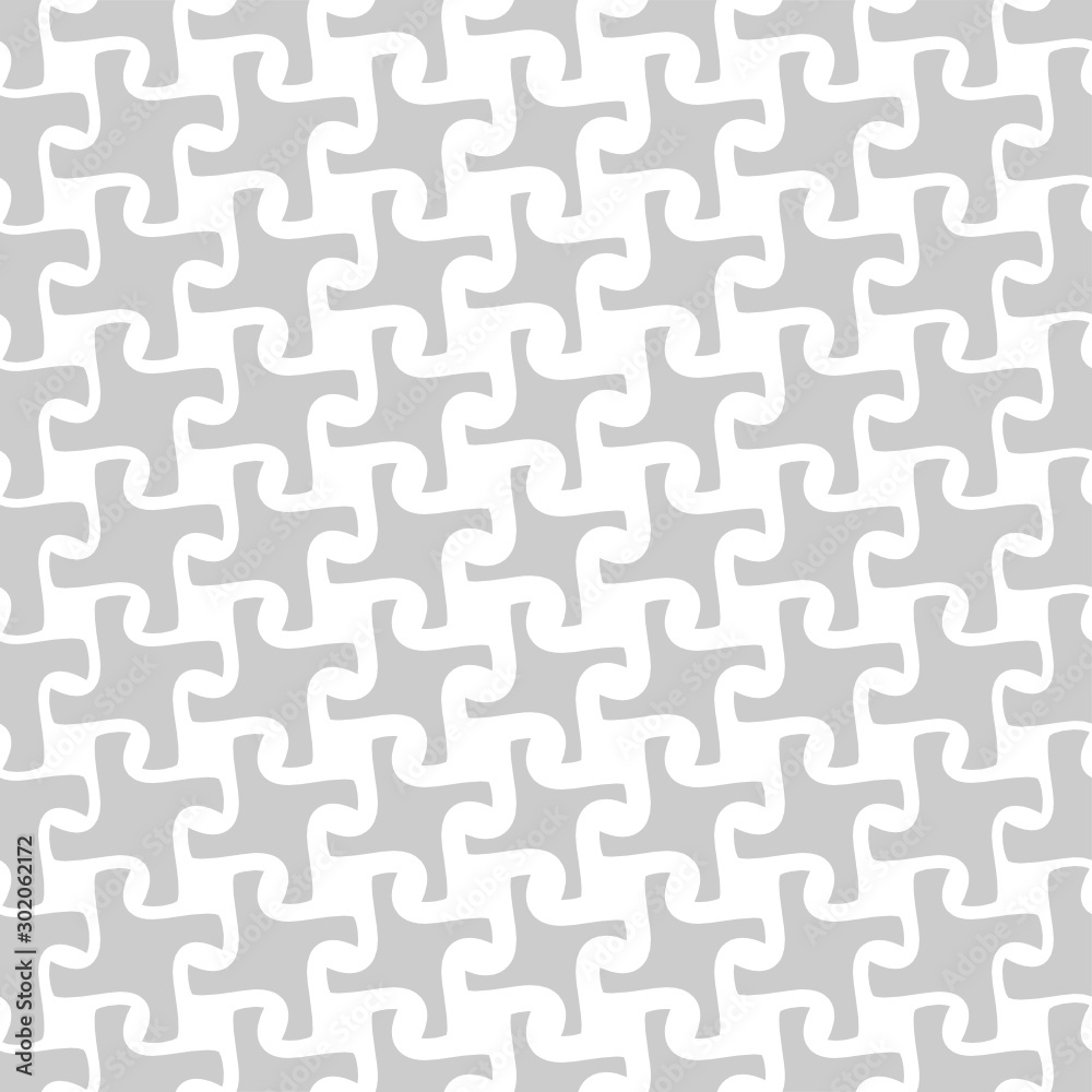 Vector geometric seamless pattern. Modern geometric background with curly tiles. Vector geometric seamless pattern. Modern geometric background with curly tiles.