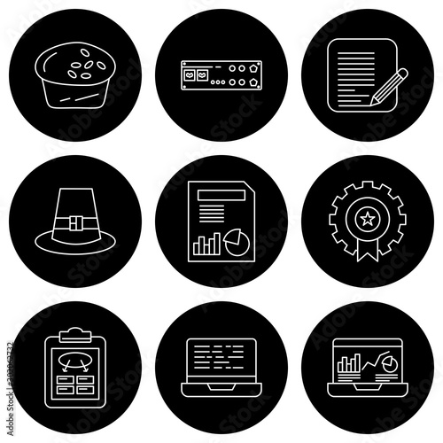 9 User interface Icon set for web and mobile applications