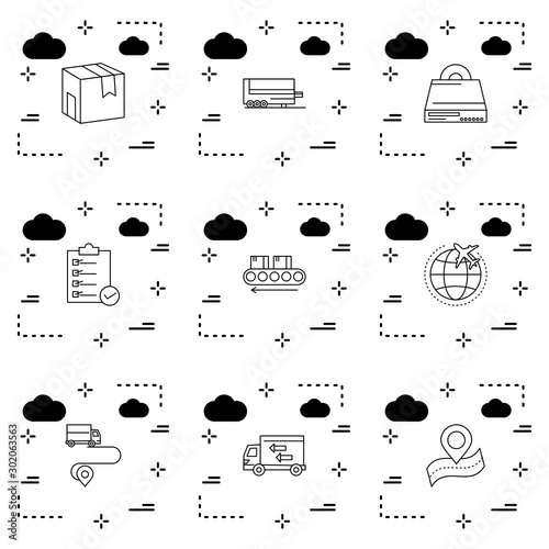 9 User interface Icon set for web and mobile applications