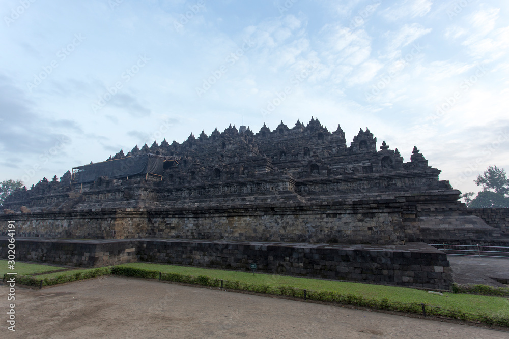 borobudur at early morning in August