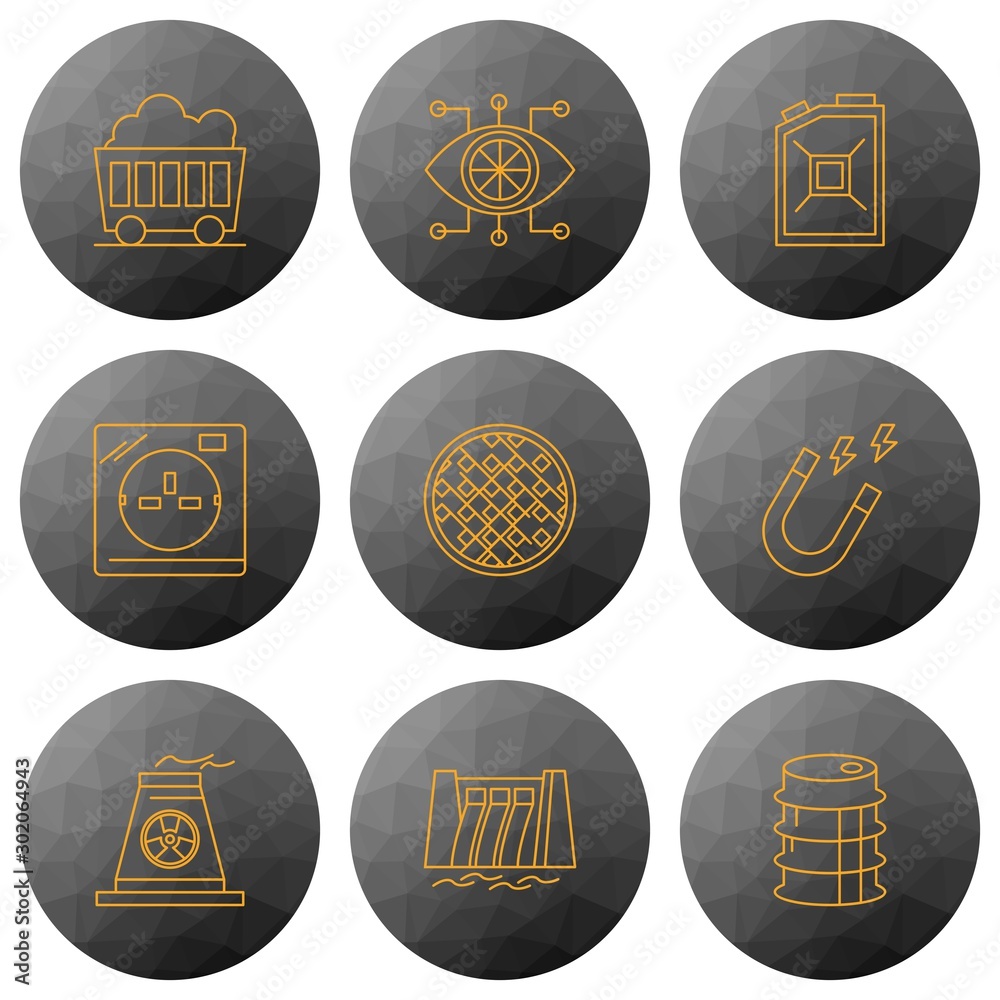 Naklejka premium Universal Modern Icon Sheet For Websites And Mobile Applications