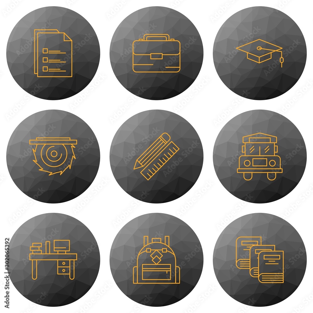Naklejka premium User interface Icon set for web and mobile applications